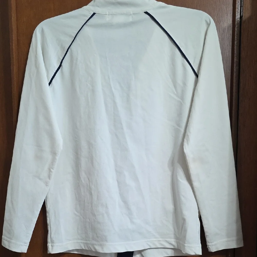 Coolibar White Sun Protection Zip Shirt Sz S - Picture 7 of 11